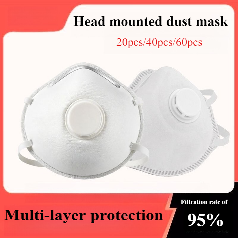 Kn95 Respirator Mask - Masques anti-poussière à valve, anti-mauvaises odeurs,
