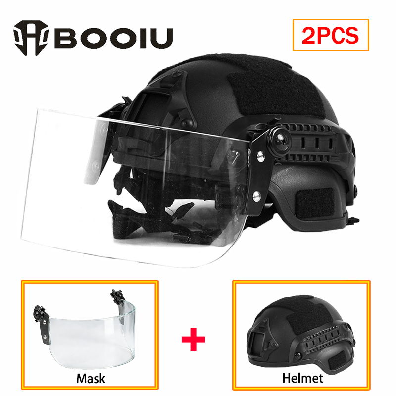 Kids Face Mask - BOOIU Nouveau Casque Tactique avec Masque