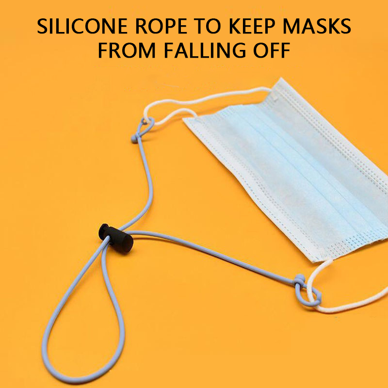 Mask Lanyard Adjustable - Sangle d'extension de masque en silicone,