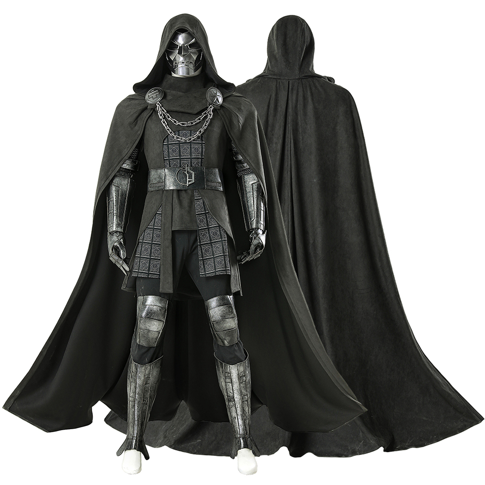 Black Face Mask Pack - Costume de Cosplay docteur Doom, cape