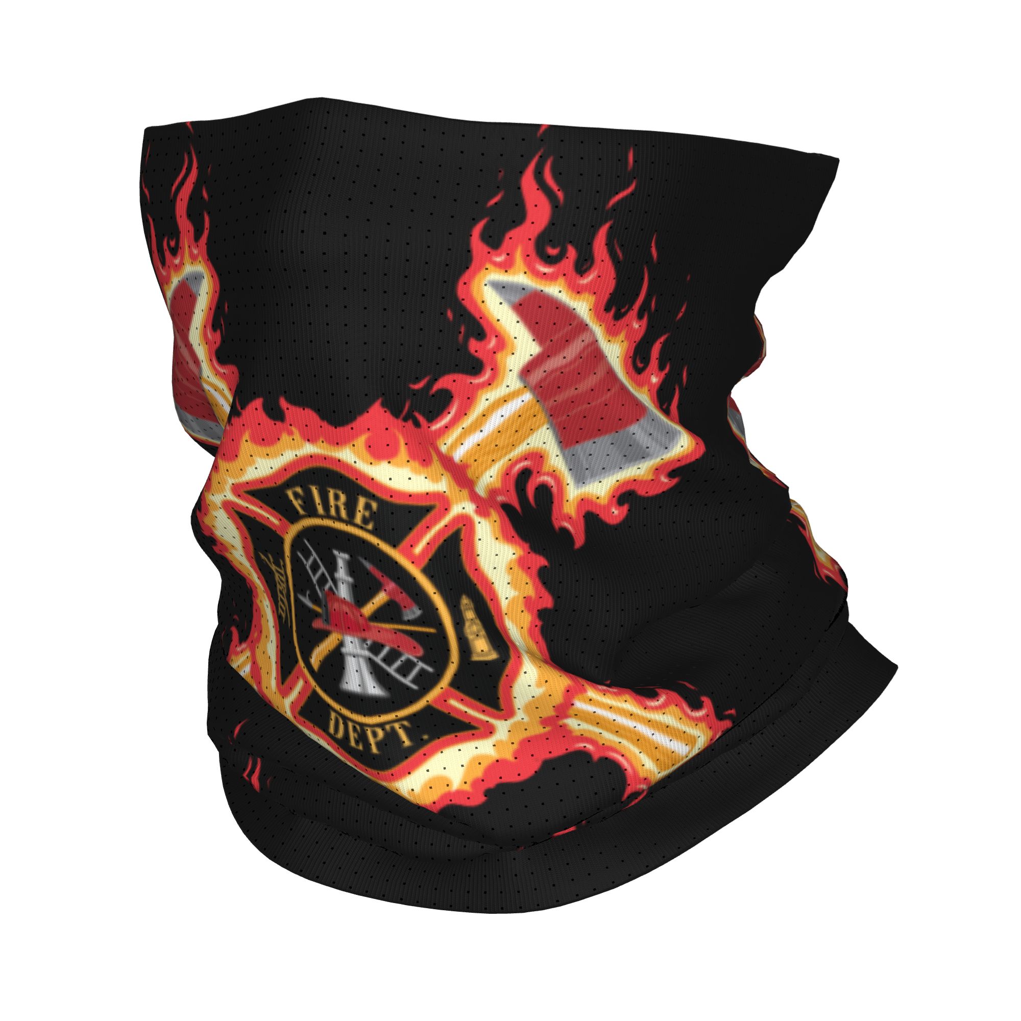 Neck Gaiter Face Cover - Cache-cou bandana croisé personnalisé pour pompiers,