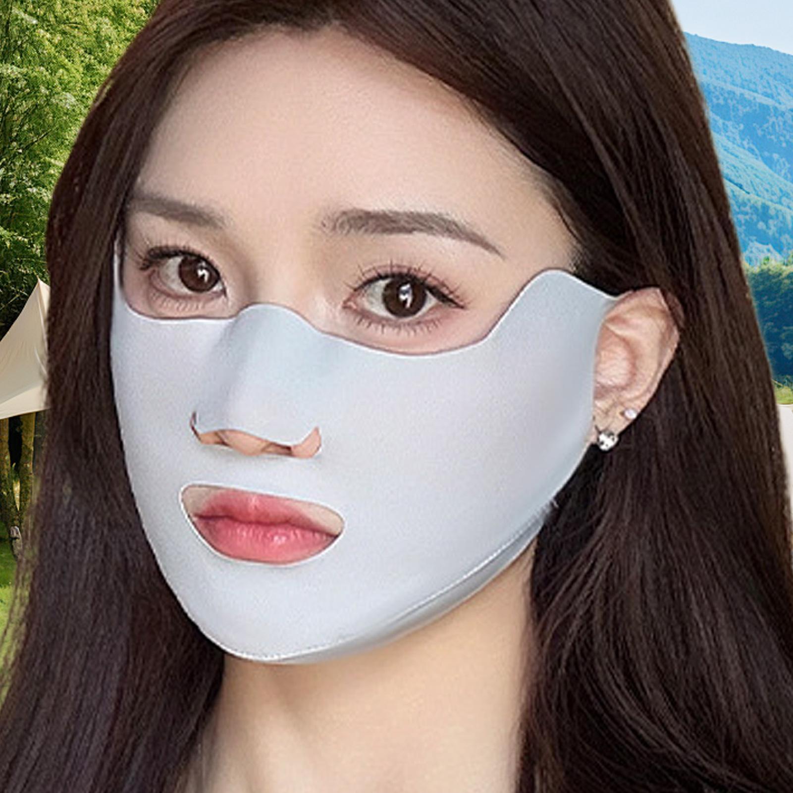 Cloth Face Mask Washable - Masque facial anti-UV respirant en soie