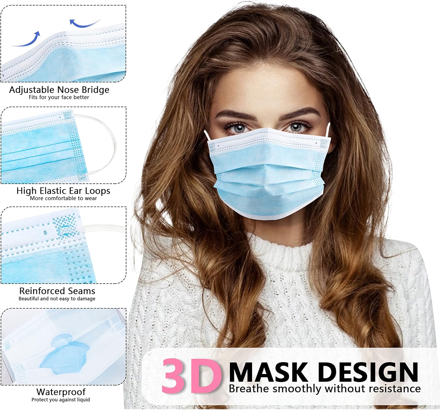 Masque de protection jetable b - Disposable Mask Blue avis et prix