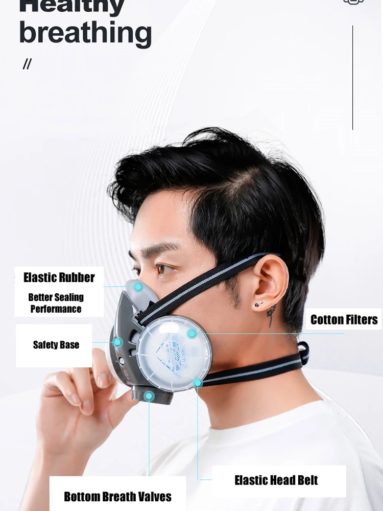 Demi-masque anti-poussière KN9 - Kn95 Respirator Mask avis et prix