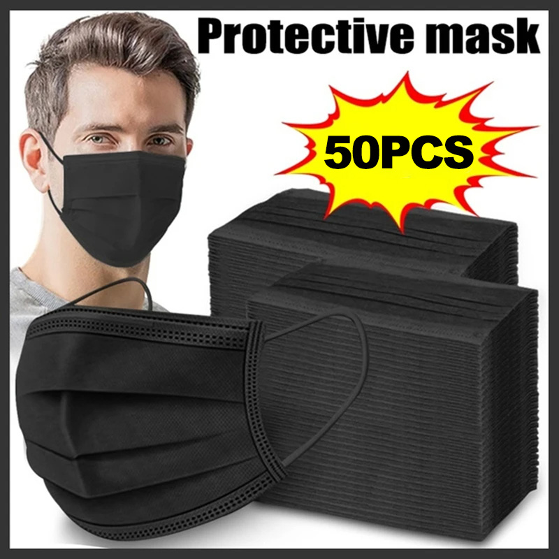Masques Masque à 3 couches Mas - Black Face Mask Pack avis et prix