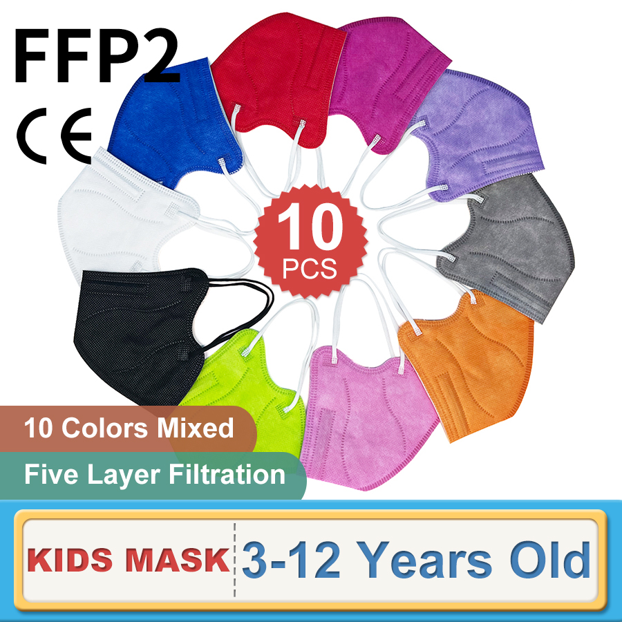 10 pièces enfants FFP2 masque  - Kids Face Mask avis et prix