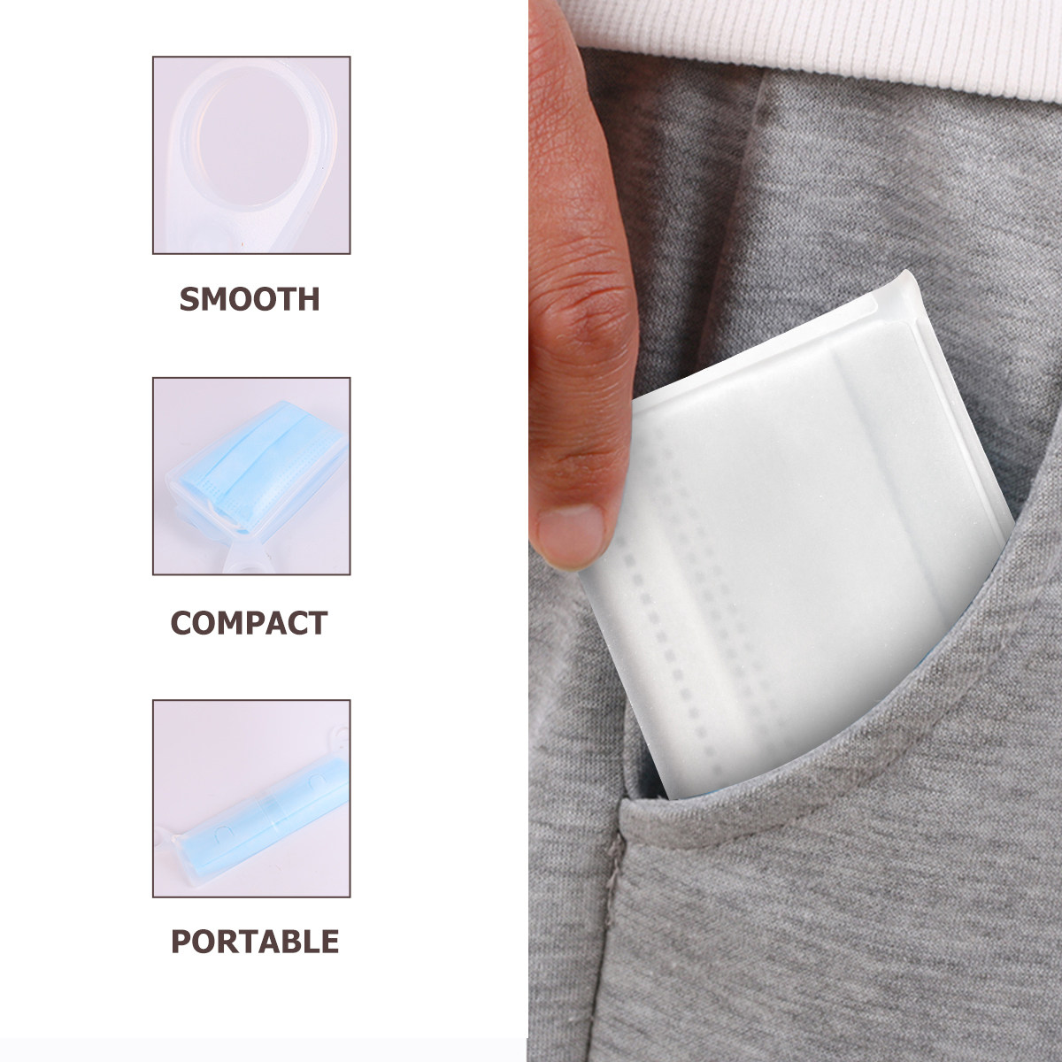 2 pièces de boîtes de rangemen - Face Mask Storage Box avis et prix